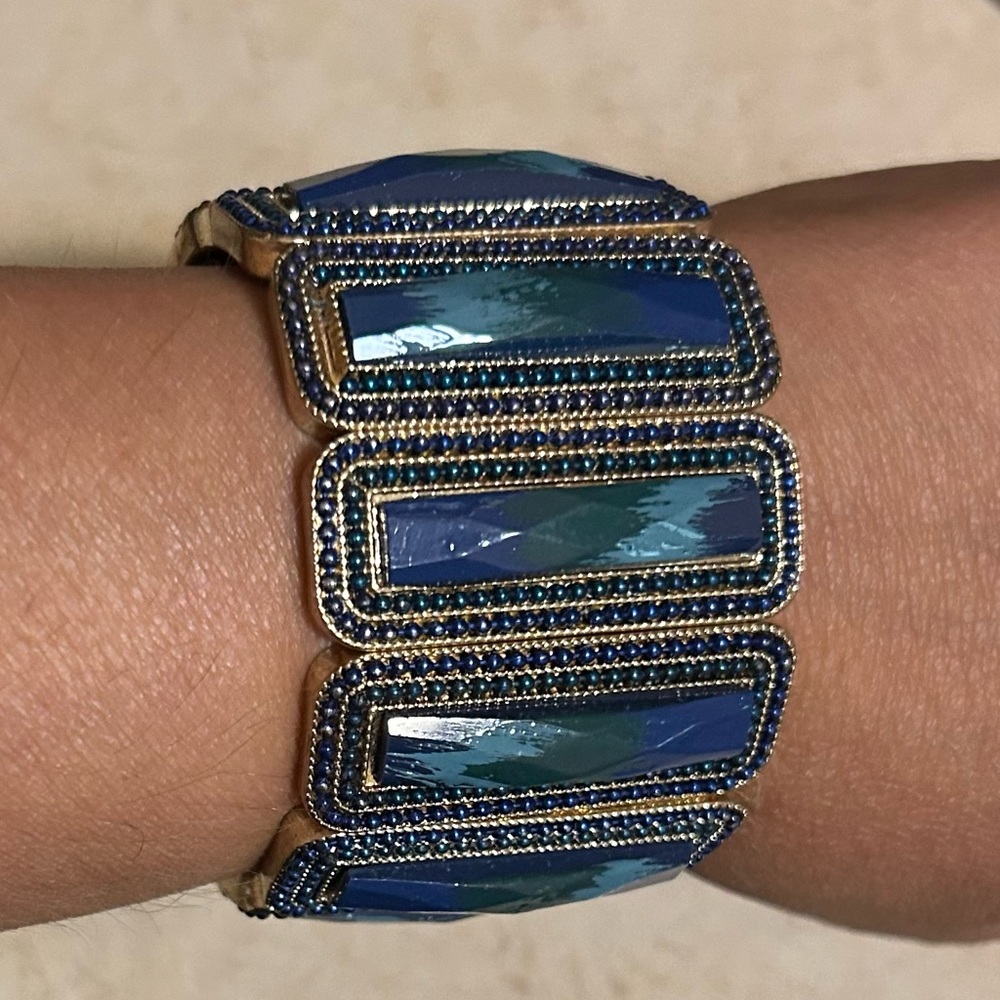 Blue Stretchy Bracelet